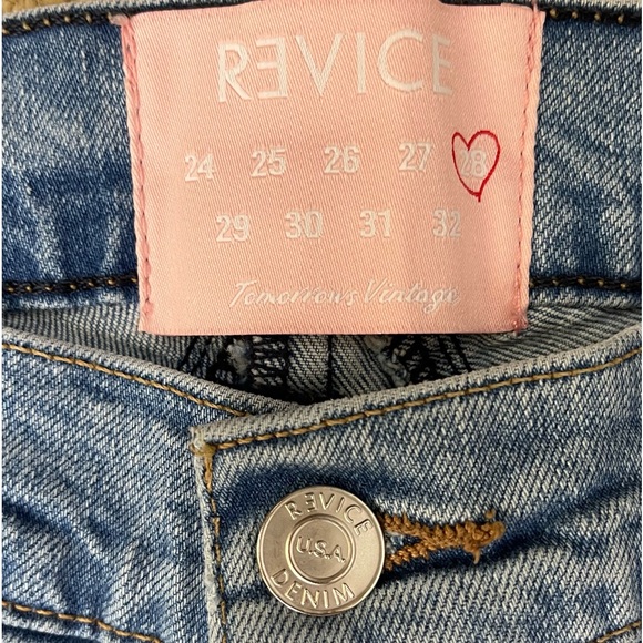 REVICE Venus Star High Rise Cropped Jeans Retro 70’s Coastal Cowgirl - Picture 8 of 9